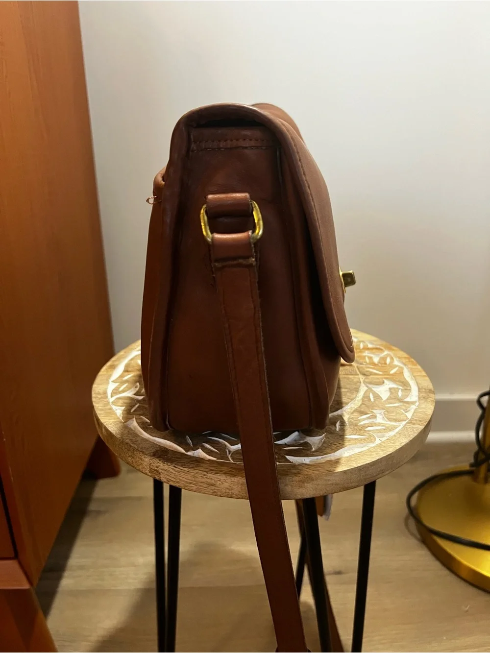 Vintage Coach City Bag Classic Brown Leather Crossbody Bag # 9790 - Picture 6 of 14